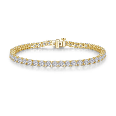 Lafonn Lafonn Sterling Silver w/ Gold Plated 10.50ctw Simulated Diamond Tennis Bracelet