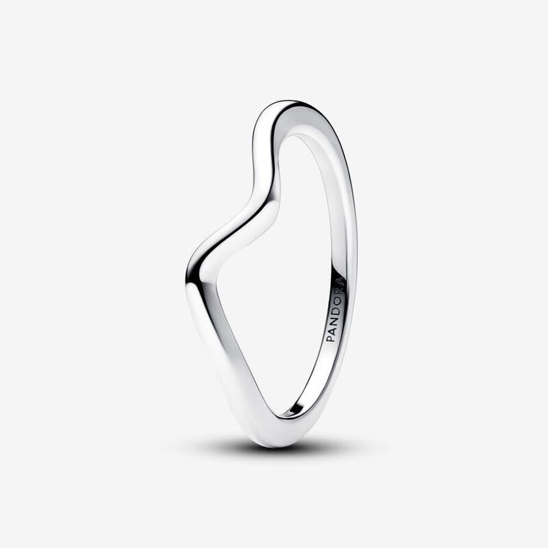 Pandora PANDORA Ring, Polished Wave - Size 52