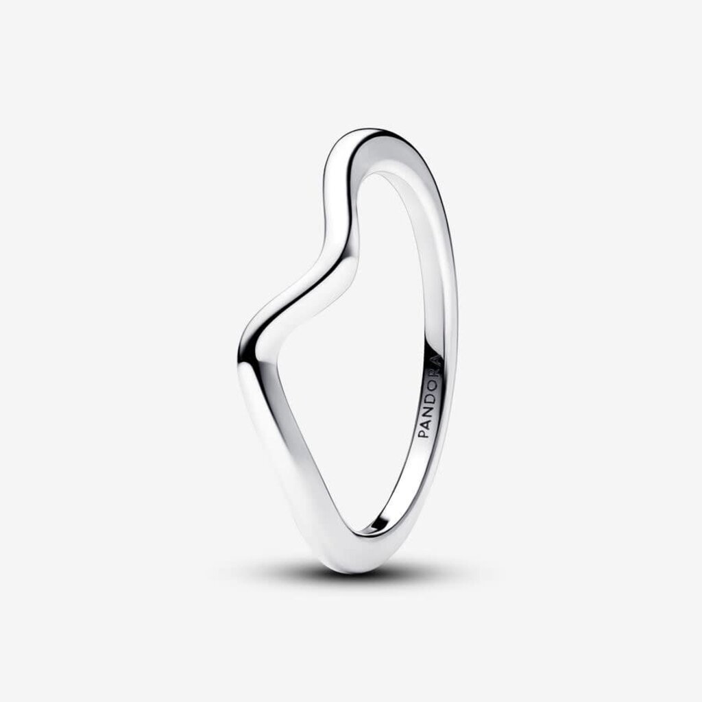 Pandora PANDORA Ring, Polished Wave - Size 54