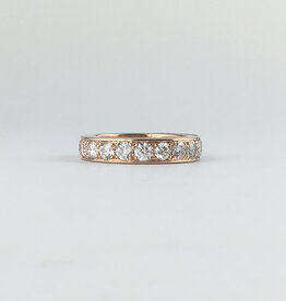 American Jewelry 14k Rose Gold 2.20ctw Diamond (SI1) Stackable Eternity Anniversary/Wedding Band Ring