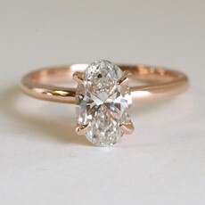 American Jewelry 14k Rose Gold 1.59ctw H/VS2 Lab Grown Diamond Solitaire Engagement Ring (SIze 7)