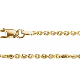 American Jewelry 14k Yellow Gold .75mm Cable Chain (20")