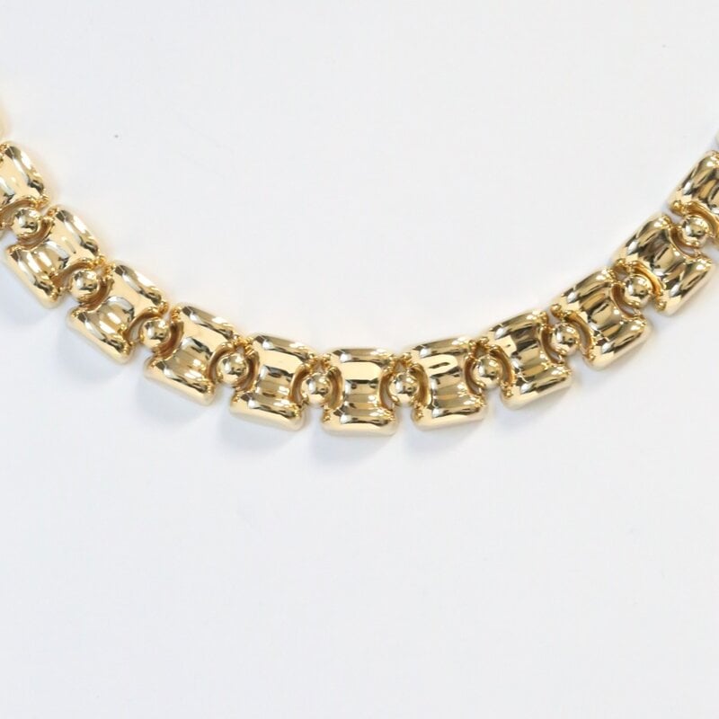 American Jewelry 14k Yellow Gold 13mm Designer Link Chain  (19")