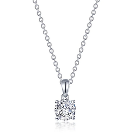 Lafonn 0.50 CTW 4-Prong Solitaire Necklace
