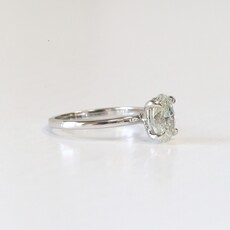 14k White Gold 1.52ct I/SI2 Oval Diamond Solitaire Engagement Ring (Size 6.75)
