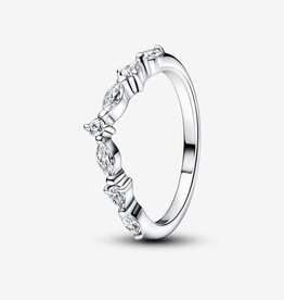 Pandora PANDORA Ring, Timeless Wish Sparkling Alternating, Clear CZ - Size 50