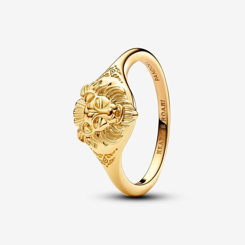 Pandora PANDORA Ring, Game of Thrones Lannister Lion, Gold Plated - Size 48