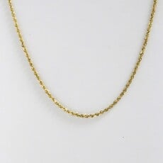 14k Yellow Gold 1.5mm Diamond-Cut Rope Chain (18")