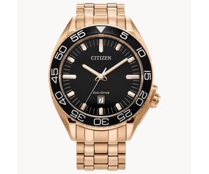 し*ん様 CITIZEN Eco-Drive腕時計 ブラック/ゴールド ジャンク citizen-citizen-eco-drive-mens