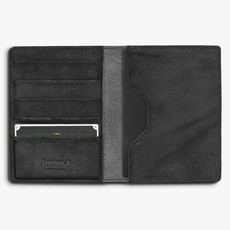 Shinola Shinola Passport Holder Black Leather