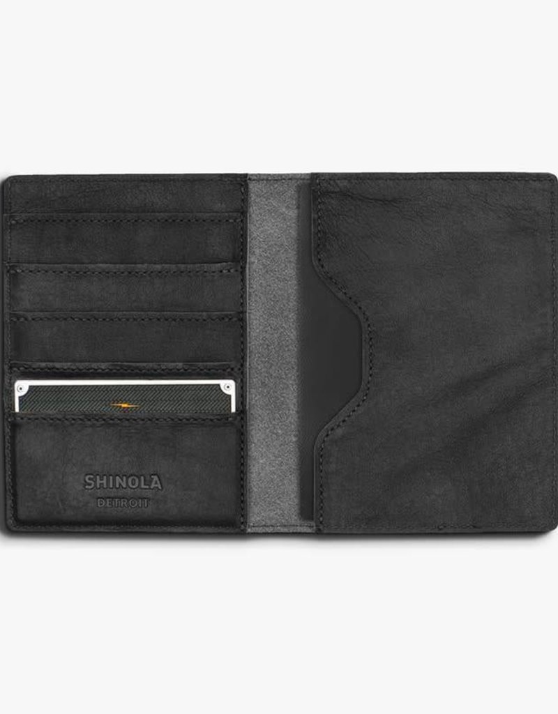 Shinola Shinola Passport Holder Black Leather American Jewelry