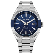 Citizen Citizen Automatic Series8 870 Watch w/ Blue Woven Dial