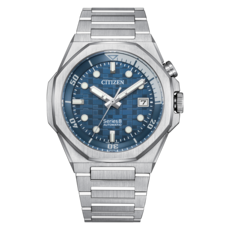 Citizen Citizen Automatic Series8 890 Watch w/ Blue Woven Dial