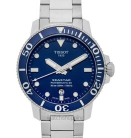 Tissot Tissot Gents Seastar 1000 Powermatic Watch w/ Blue Dial