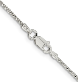 American Jewelry 18" Sterling Silver Popcorn Chain 2.5mm