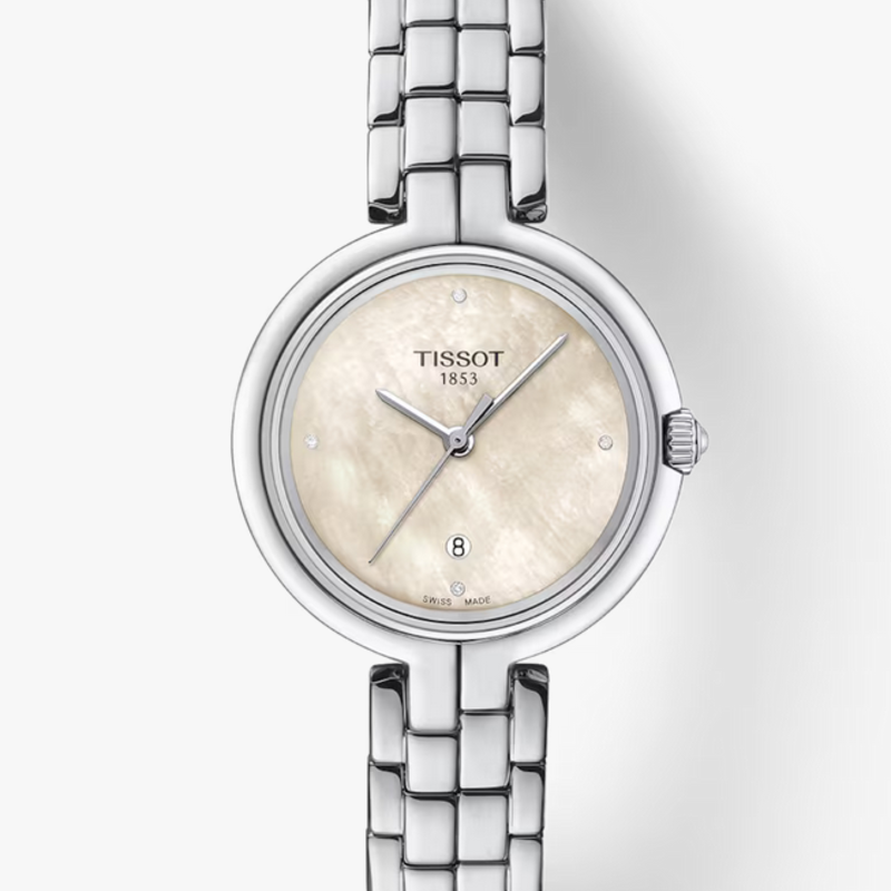 Tissot Tissot Flamingo Stainless Steel w/ MOP Dial Dia Maarkers