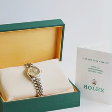 Rolex Preowned Ladies Rolex Stainless Steel & 18k Gold Oyster Perpetual Datejust Watch