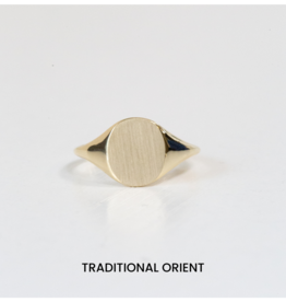 American Jewelry American Classic Oval Signet Ring | Ladies