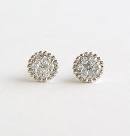 American Jewelry Sterling Silver .25ctw Lab Grown Diamond Stud Earrings