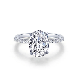 Lafonn Lafonn 3ctw Oval Solitaire Engagement Ring (Size 6)
