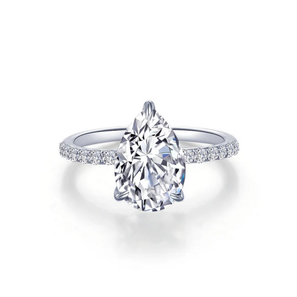 Lafonn Lafonn 3ctw Pear Solitaire Engagement Ring (Size 6)