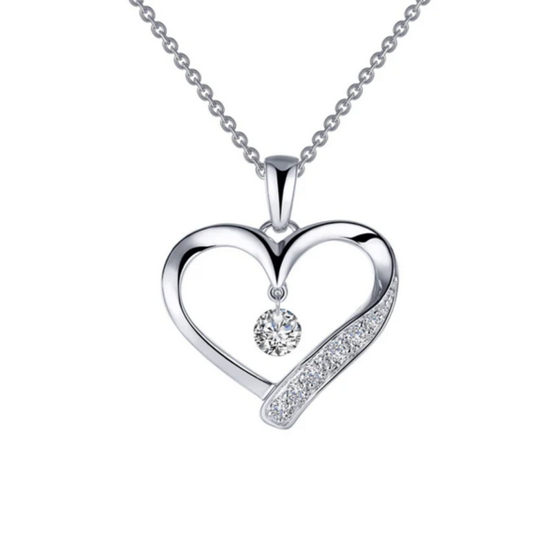 Lafonn Lafonn 0.42cttw Open Heart Lassaire In Motion Pendant Necklace 20"