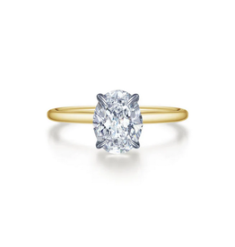 Lafonn Lafonn 2ctw Oval Gold Solitaire Engagement Ring (Size 6)