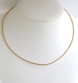 American Jewelry 14k Yellow Gold Flexible Snake Chain Necklace