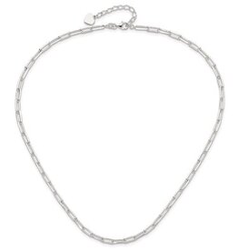 American Jewelry Sterling Silver 4.2mm Paperclip Link with 2in Extension Necklace (18")