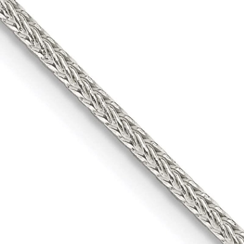 American Jewelry Sterling Silver 1.45mm Diamond-cut Round Franco Chain (20")