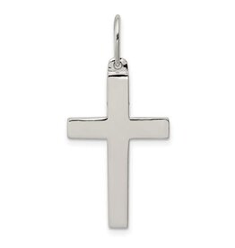 American Jewelry Sterling Silver Polished Cross Pendant