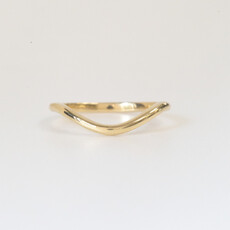 American Jewelry 14k Yellow Gold Polished Contour Band (Size 7)
