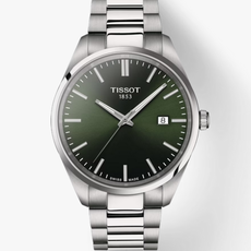 American Jewelry Tissot PR 100 Quartz Watch w/ Green Dial