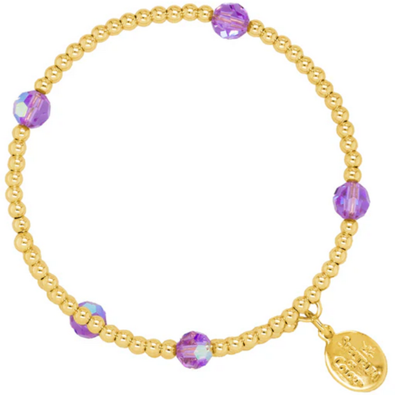 Wind & Fire Jewelry June Birthstone Gold-Filled Bead Wrap Bracelet