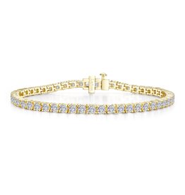 Lafonn Lafonn Platinum Gold Plated 5.50ctw Simulated Diamond Tennis Bracelet