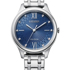 Citizen Citizen Eco-Drive Stainless Steel with Blue Textured Dial