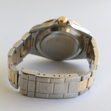 Rolex Preowned Two Tone Rolex Submariner Watch w/ Blue Dial