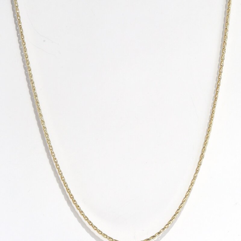 American Jewelry 14k Yellow Gold 1.25mm Wheat Chain 20"