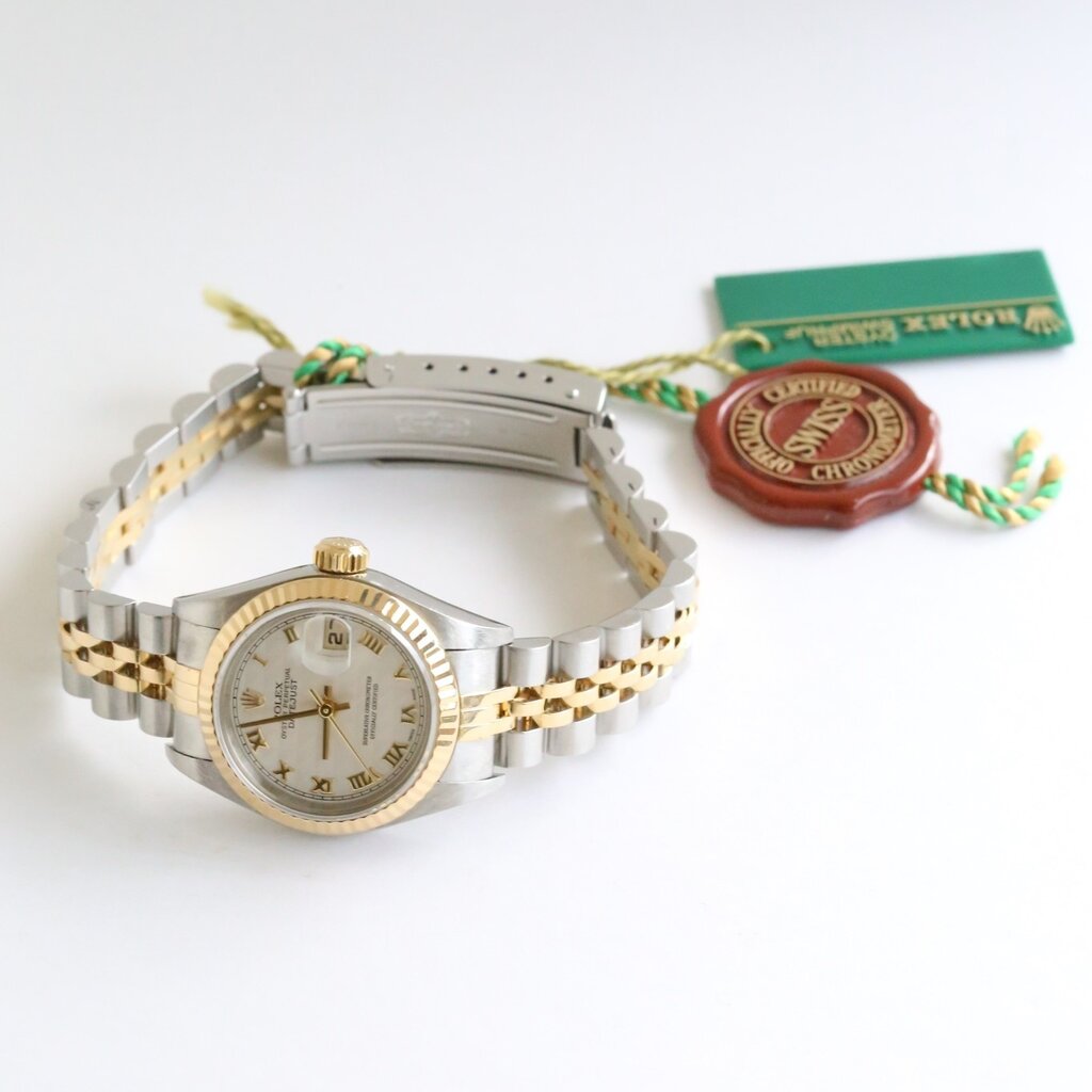 Rolex Pre-Owned Rolex Two Tone Ladies Datejust Watch