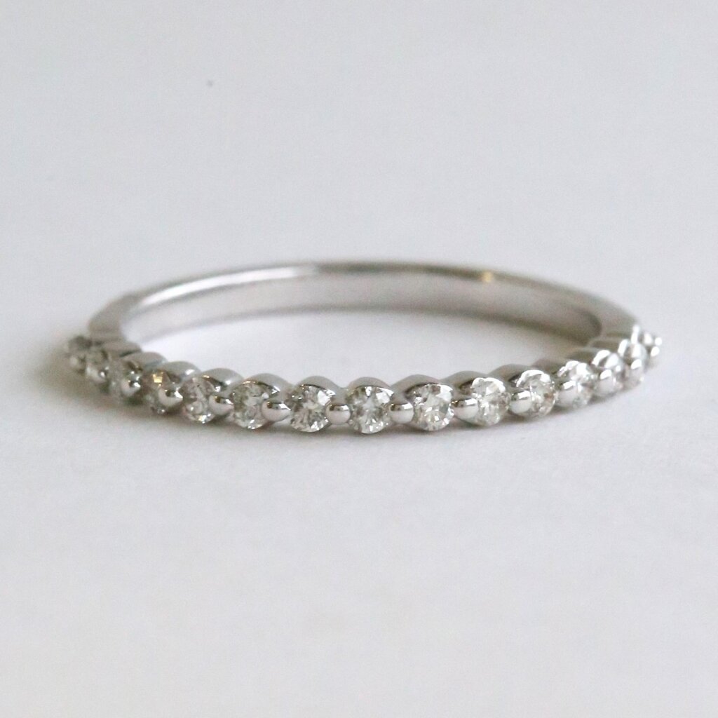 American Jewelry 14k White Gold .25ctw Diamond Straight Wedding Band