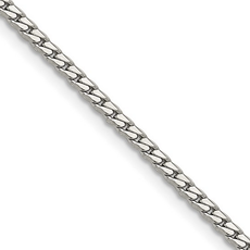 Stainless Steel 2.5mm Curb Chain Necklace (18")
