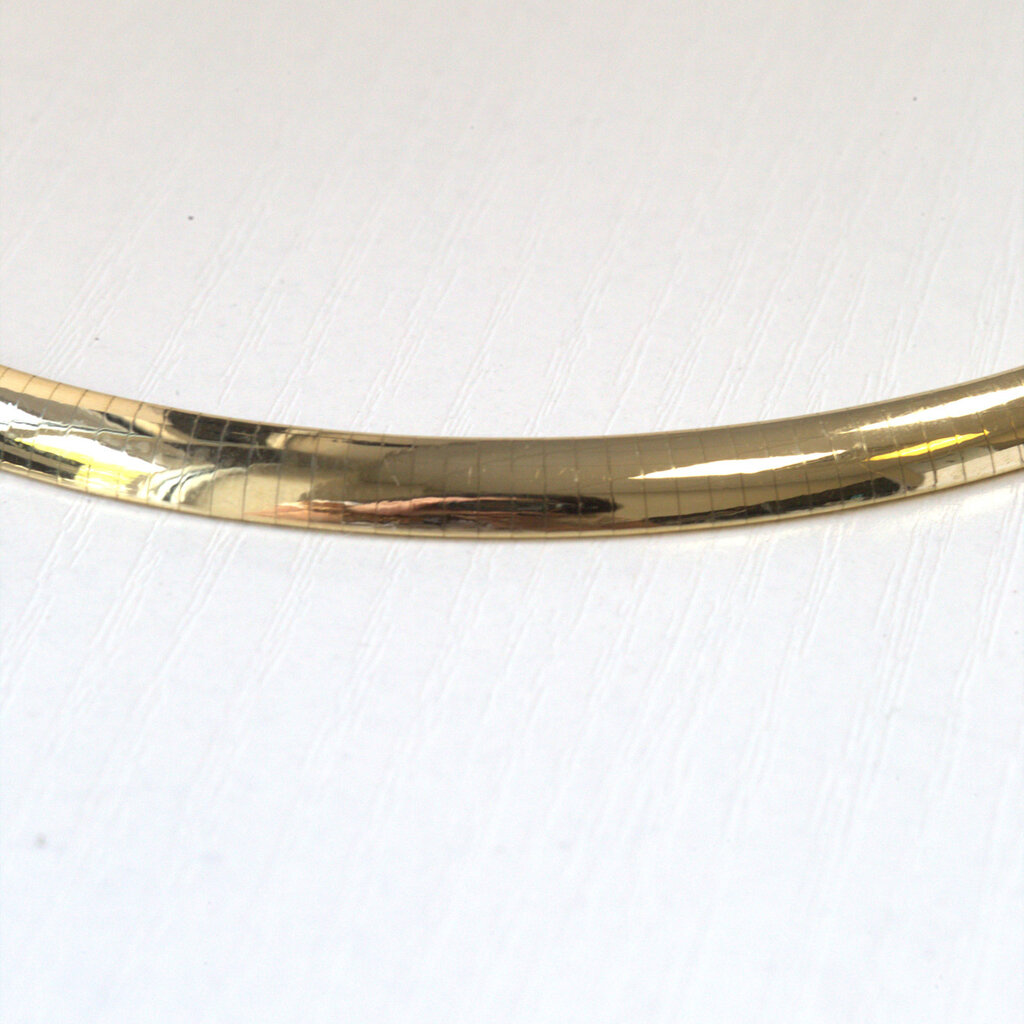 American Jewelry 14k Yellow Gold 6.3mm Omega Chain 16"