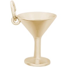 American Jewelry 14k Yellow Gold Martini Glass Charm