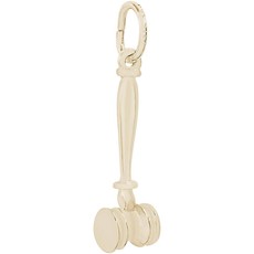 American Jewelry 14k Yellow Gold Gavel Charm