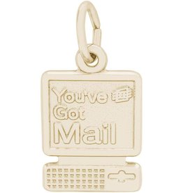 American Jewelry 14k Yellow Gold You've Got Mail Computer Charm
