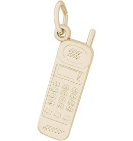 American Jewelry 14k Yellow Gold Cordless Phone Charm