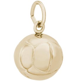 14k Yellow Gold Volleyball Charm