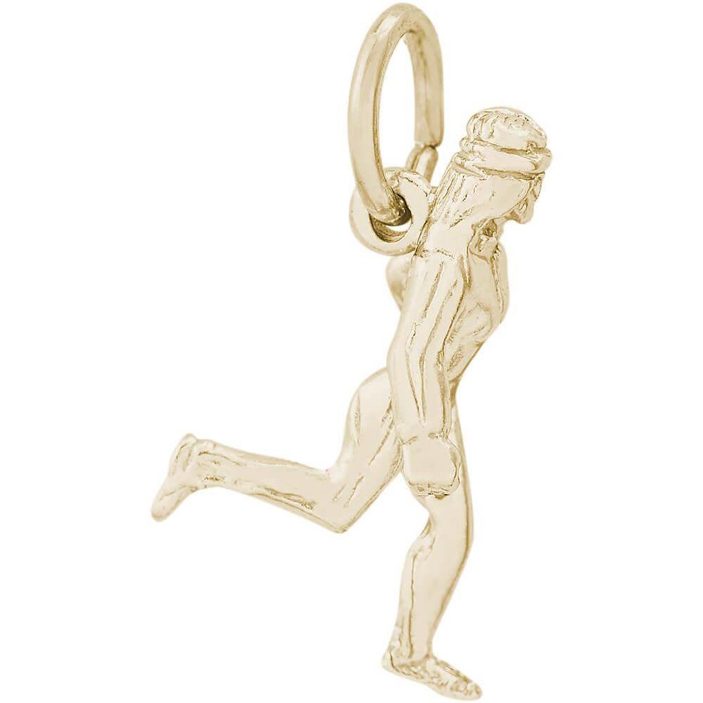 14k Yellow Gold Jogger Charm