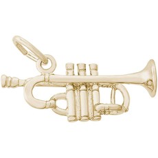 American Jewelry 14k Yellow Gold Trumpet Charm