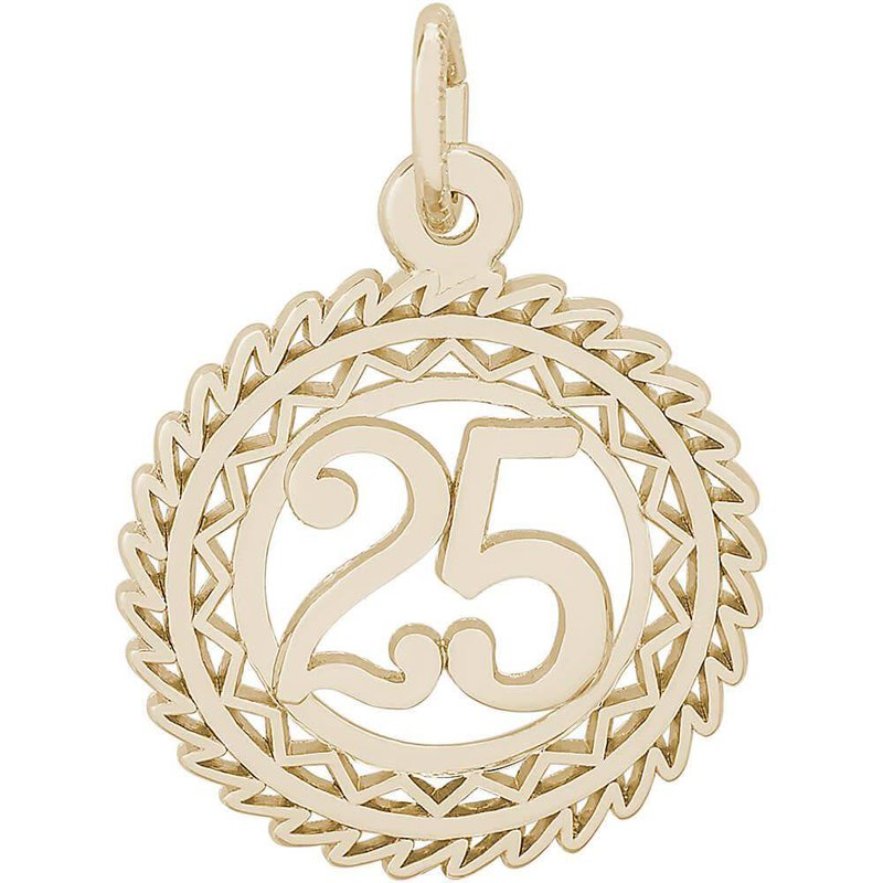 Rembrandt 14k Yellow Gold Number Twenty Five Charm